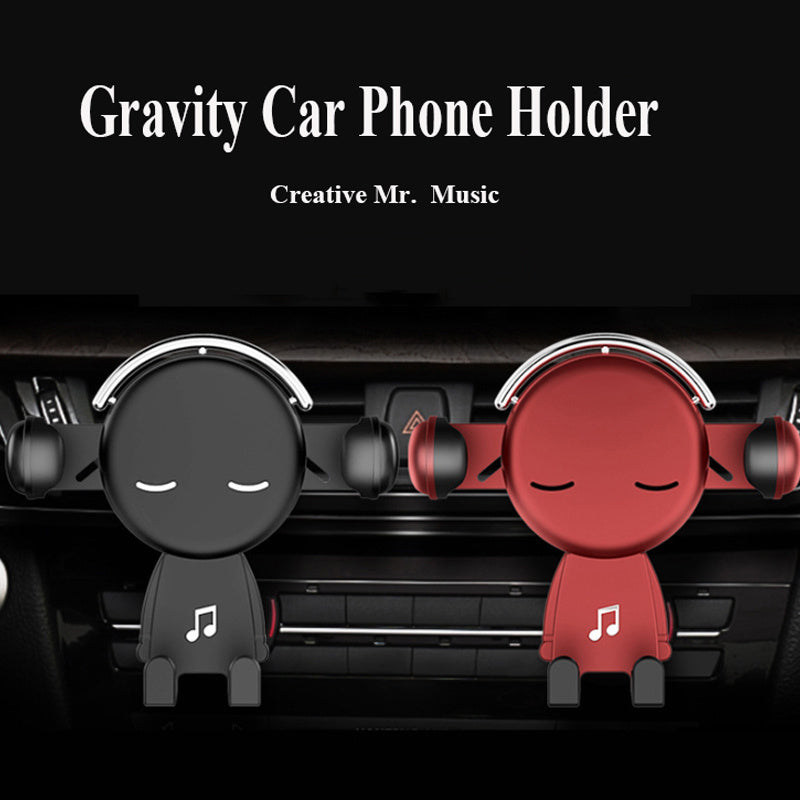 Cartoon Gravity Car Phone Holder | 360° Rotating Anti-Scratch Stand