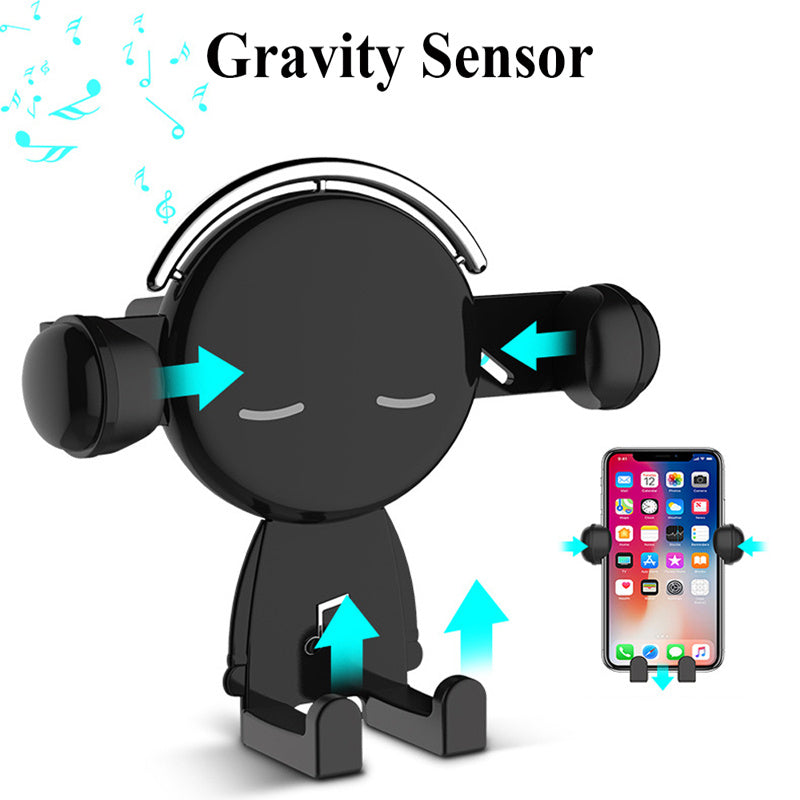 Cartoon Gravity Car Phone Holder | 360° Rotating Anti-Scratch Stand