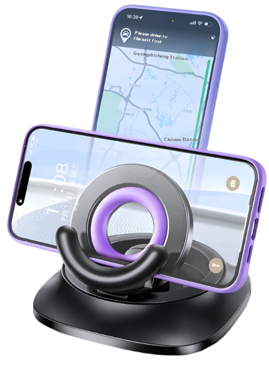 Strong Magnetic Car Phone Holder with Ultra Vacuum Suction Cup